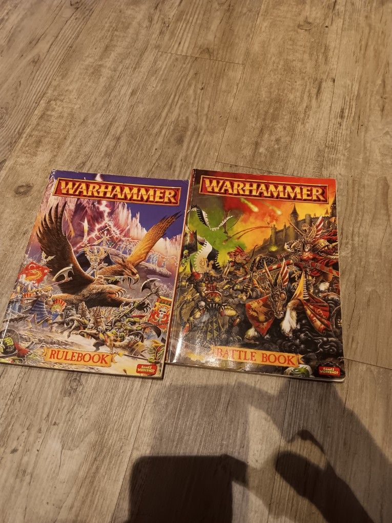 Games Workshop Warhammer Fantasy 5th Edition Battle Book & Rulebook Vintage OOP