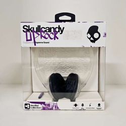Lot of 3 Brand New Skullcandy Supreme Sound Uprock Mic Headphones in Clear