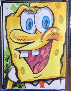 2025 Topps SpongeBob 1 of 1 Rare Artwork/Auto