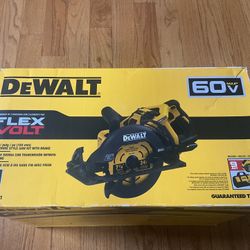  NEW Dewalt DCS577X1 Flexvolt 60v Max 7-1/4" Cordless Wormdrive Saw Kit w/Bat