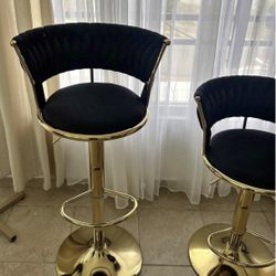 BLACK / GOLD Barstools For Sale