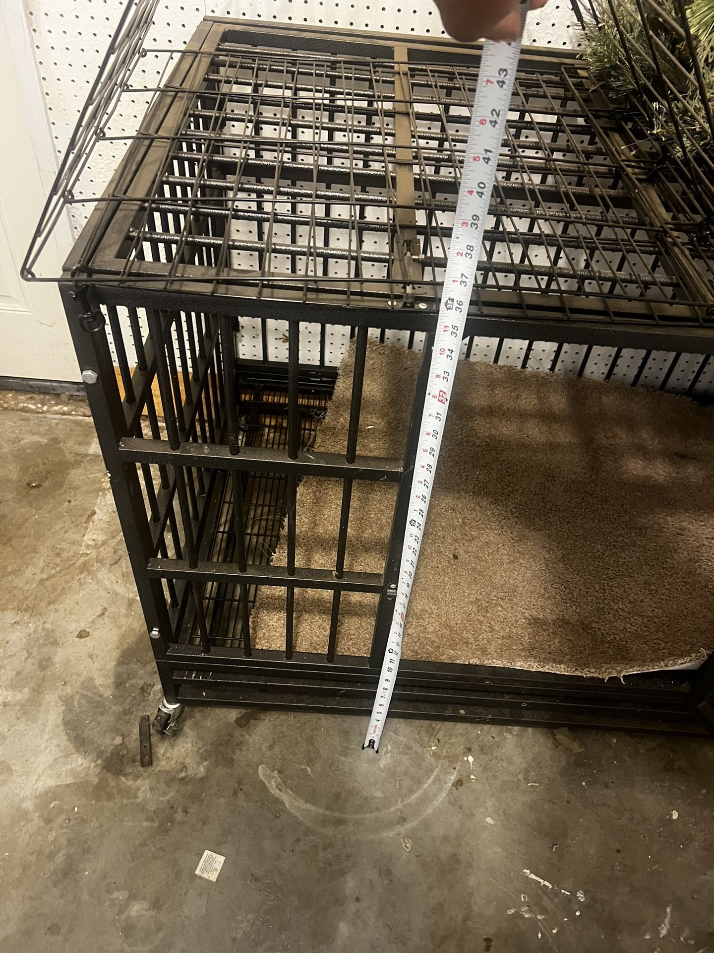 Heavy Duty Dog Crate With Wheels