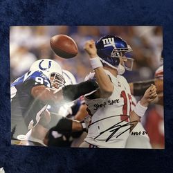 NFL Colts Dwight Freeney Autographed Jersey & 11x14 Photo
