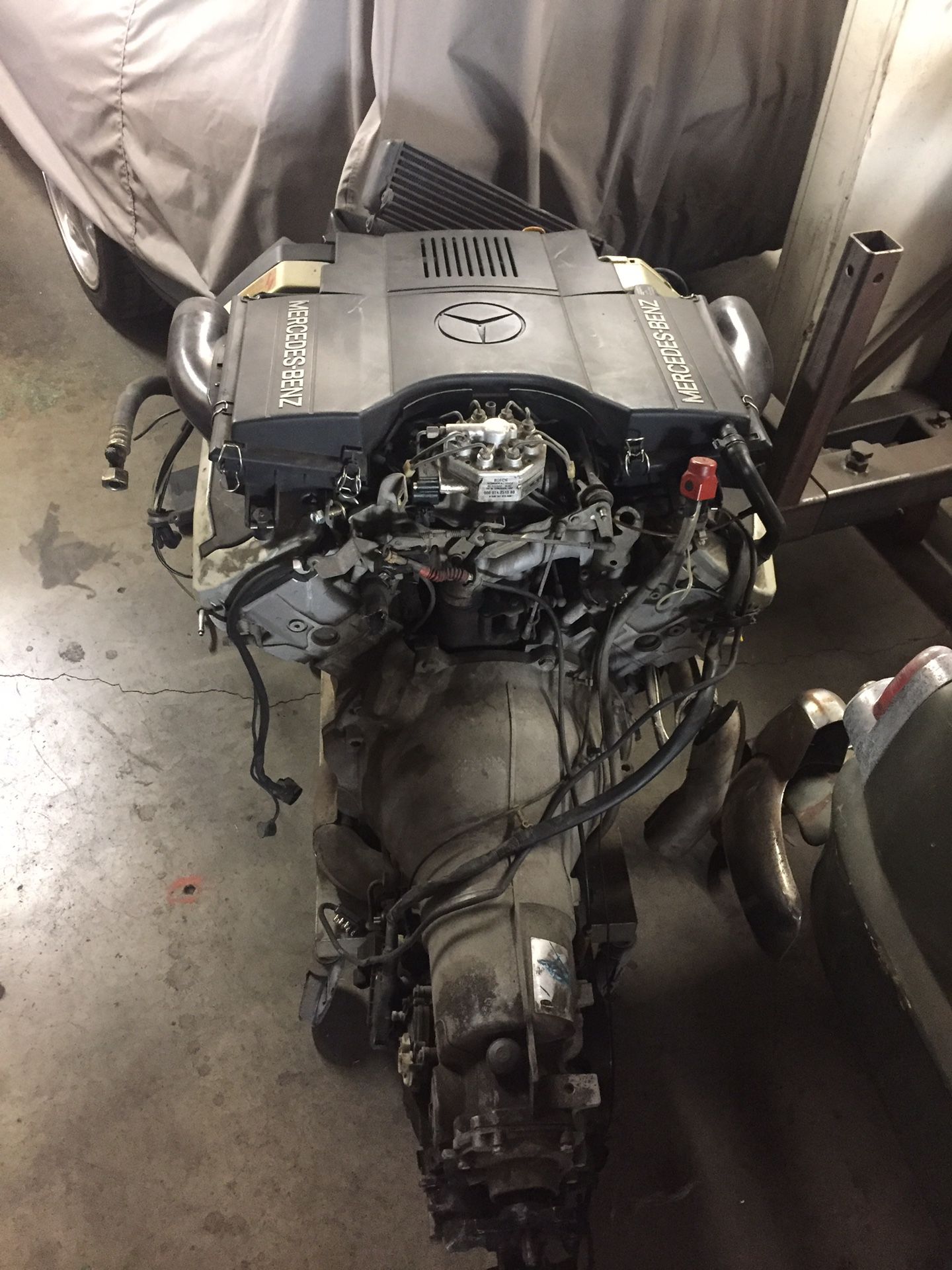 Mercedes v8 m119 engine and transmission