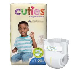 Cuties Complete Care Size 7 Diapers 20 Count