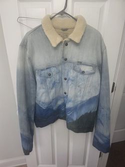 Polo Ralph Lauren Icon Mountain Sherpa Sikeston Denim Trucker Jacket size XL
