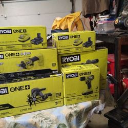 Collection of Ryobi Power Tools