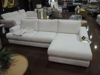Chateau D'Ax High Point Showroom 2 Piece Sofa Chaise - Beige | Sectional | L-Shaped Couch