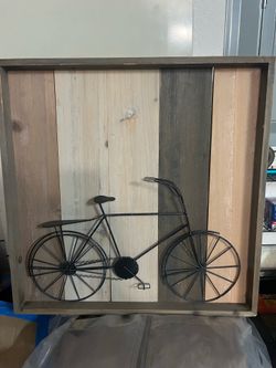Vintage Bicycle Wall Hanging Art.