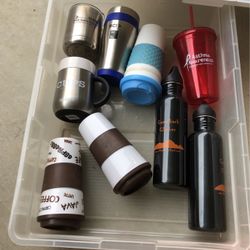 Water Bottles And Coffee Cups