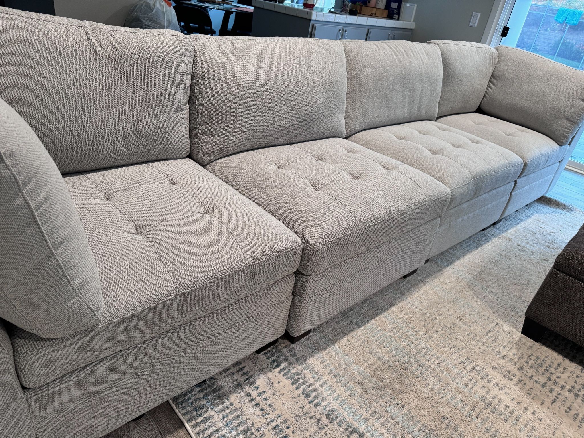 Thomasville 4-Piece Modular Fabric Sectional Couch
