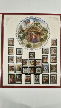 "La Madonna and Child" USA MNH Stamp collection in rigid elegant folder