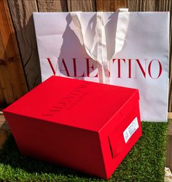 NEW Red Valentino Garavani (empty) Purse Box ~ 11" x 7.9" x 6" + Paper Shop Bag & COA