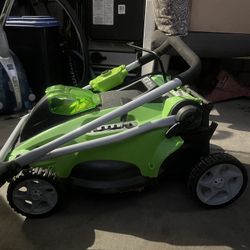 Greenworks GMAX Blower + Lawn Mower