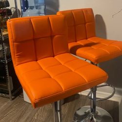 Brand New Bar Stools  Orange