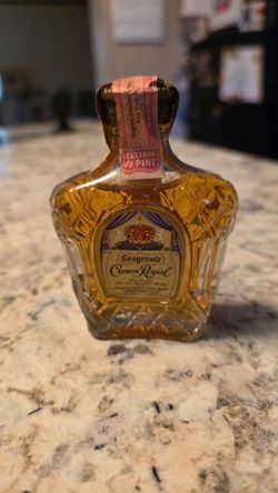 Vintage crown royal bottle