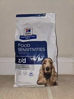 Dog Food by Hill's Prescription Diet z/d Skin/Food Sensitivities Original Flavor Dry Dog Food 8 lbs
