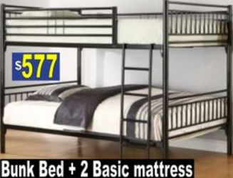 Bunk Bed Full/full, Mattress Included