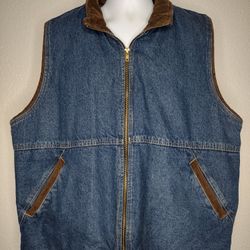 WRANGLER HERO DENIM SHERPA VEST