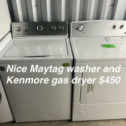 Nice Maytag Washer And Kenmore Gas Dryer 