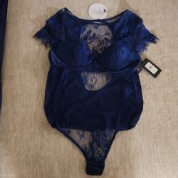 Frederick's of Hollywood Lace Bodysuit NEW