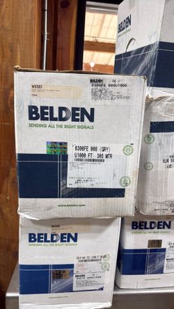 BELDEN Gray orange yellow cables new and used