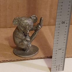 Pewter Koala 1978 Figurine