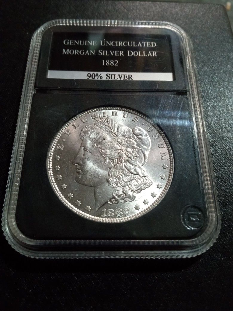 1882 Genuine Uncirculated Morgan Silver Dollar