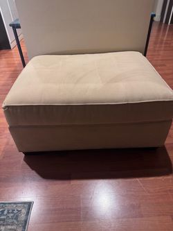 Beige ottoman-$30- West Kendall