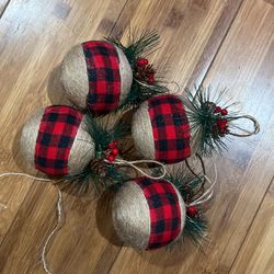 Buffalo Plaid ornaments