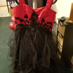 Dress Red And Black, Sizes 10 And 12.
