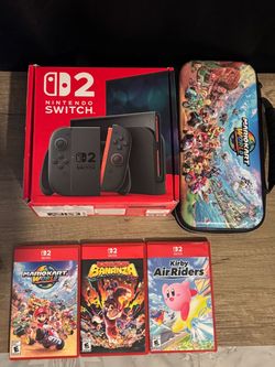 Nintendo Switch 2 Bundle + 3 Games + Carrying Case 🎮