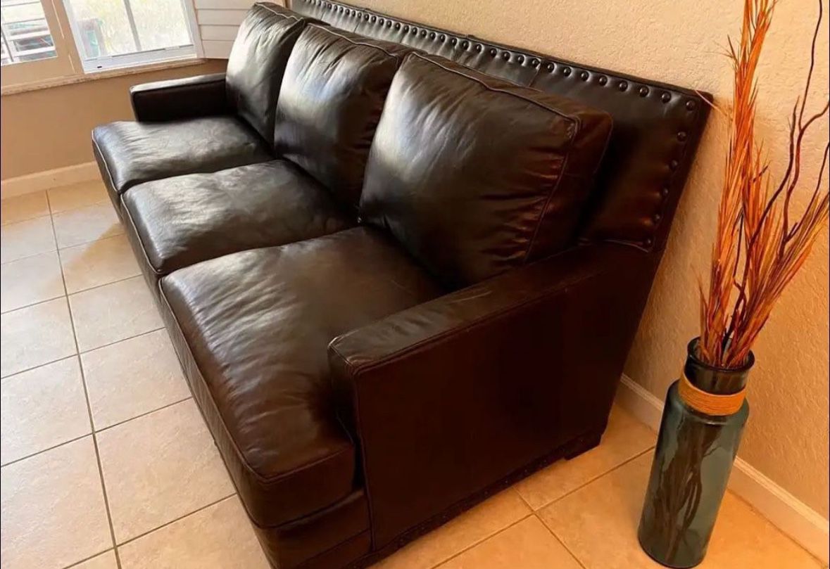 Bernhardt Genuine Leather Sofa