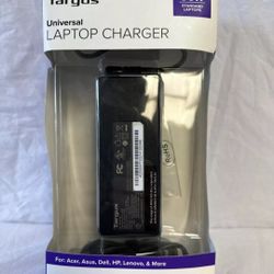 Targus Universal Laptop Charger - 90W AC, Black - APA31US (with 5 adapter tips)