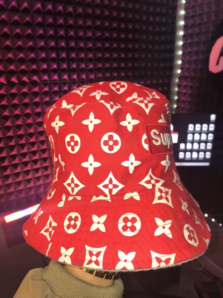 Supreme X LVuitton Bucket Hat Collab