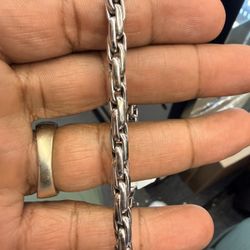 14KT White Gold Link Bracelet I-2438