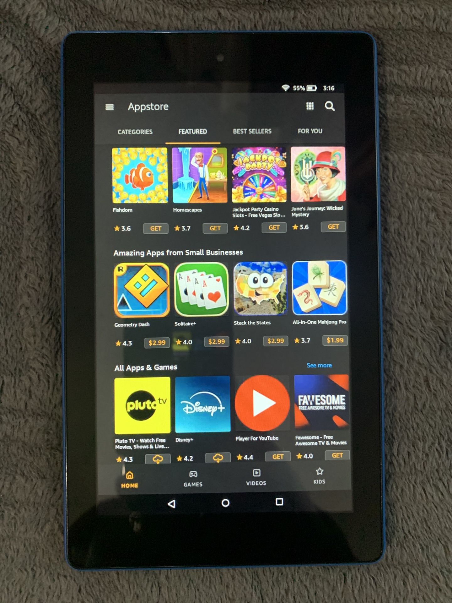 7”inch Amazon Fire 7 Tablet, WiFi (7th Generation) 16GB.