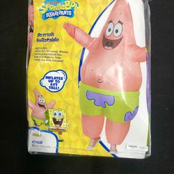 Spongebob Squarepants Patrick Inflatable Child Halloween Costume Size