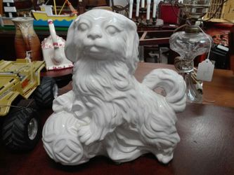 white dog figure