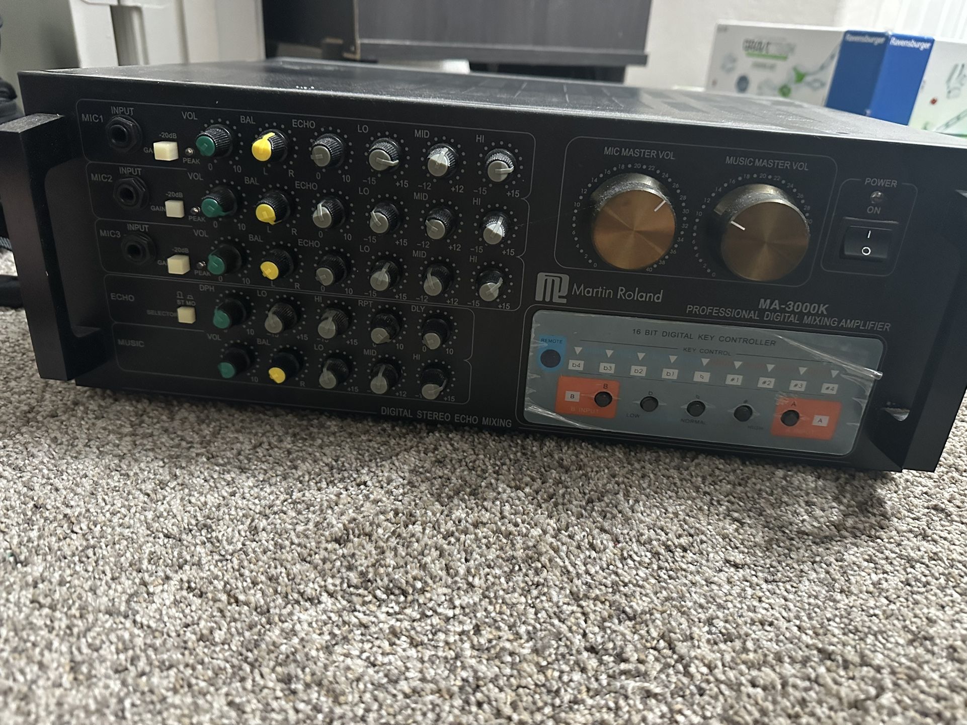 Martin Roland MA-3000K 600W Digital Echo Mixing Karaoke Amplifier