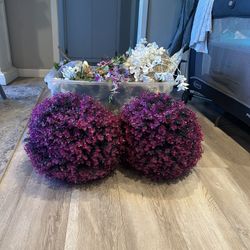 Tons Of Faux Flowers 