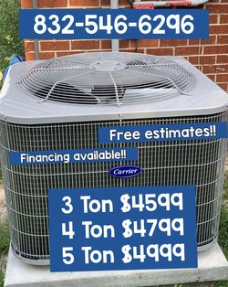 Central Air Conditioning And Heating Systems Installed
