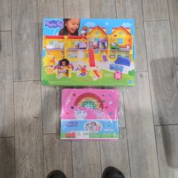 Peppa Pig's BIG HOUSE ...AND ARTS AND CRAFT SET