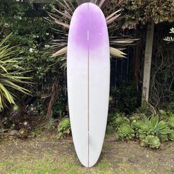 7’4 Surfboard Displacement Hull Single Fin Midlength Egg Terry Holster