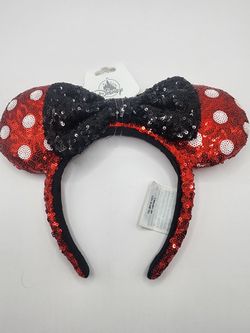 ** Disney Minnie Mouse Sequin Ears Headband – New with Tags**