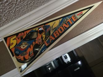 Nascar banner, all in resin, one inch, thick