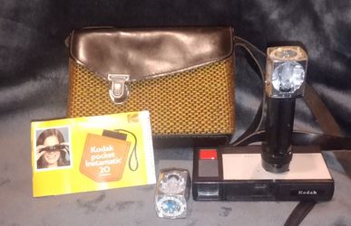 Vintage Kodak Camera And Belding Accessory Bag
