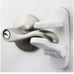 Door Lever Lock (2 Pack) Prevents Toddlers from Opening Doors