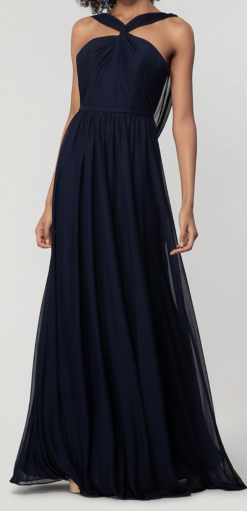 Beautiful Flowy Indigo Kleinfled Size 6 Dress