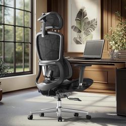 A2LN Hbada E2 Ergonomic Office Chair, Big and Tall Mesh Office Chair with 6-Way Dynamic